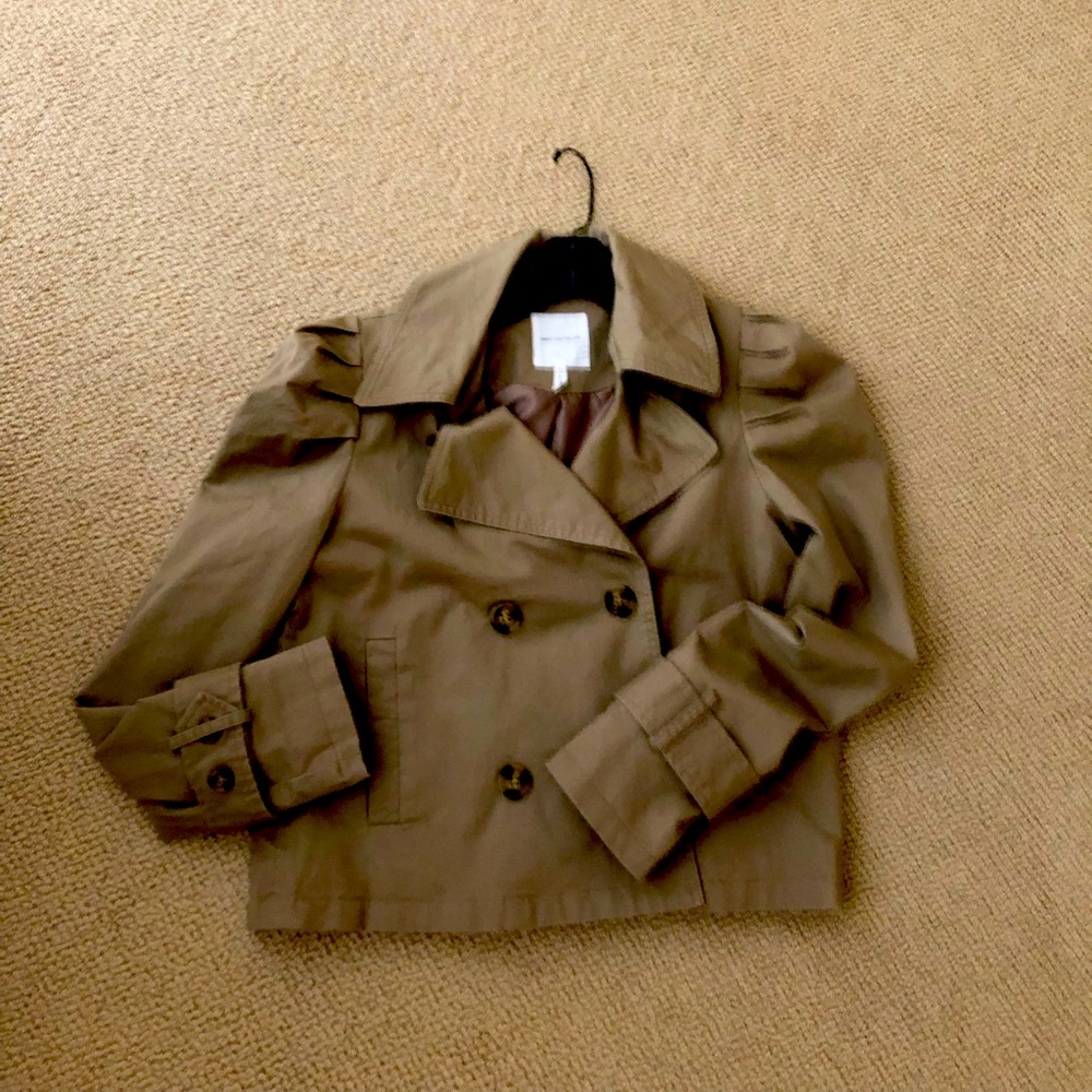 Avec Les filled cropped trench jacket